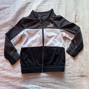 Puma Kids Black and White Track Jacket Size 2T